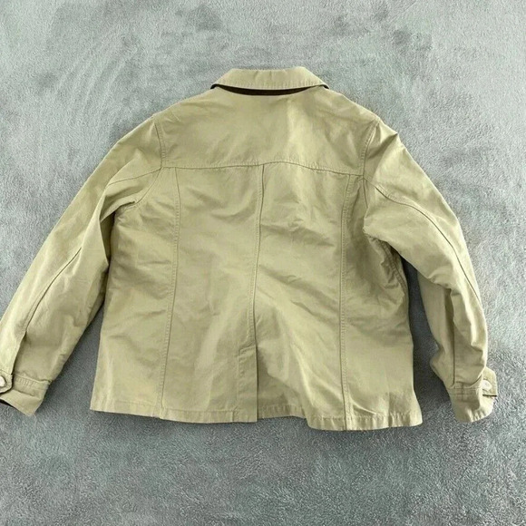 Lands End Jacket Womens L Beige 4094 - Picture 7 of 8